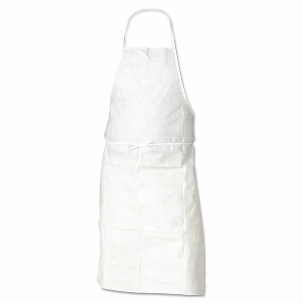 Kleenguard A10 Light Duty Aprons, 28 in. x 36 in., One Size Fits Most, White, 100PK KCC 43744